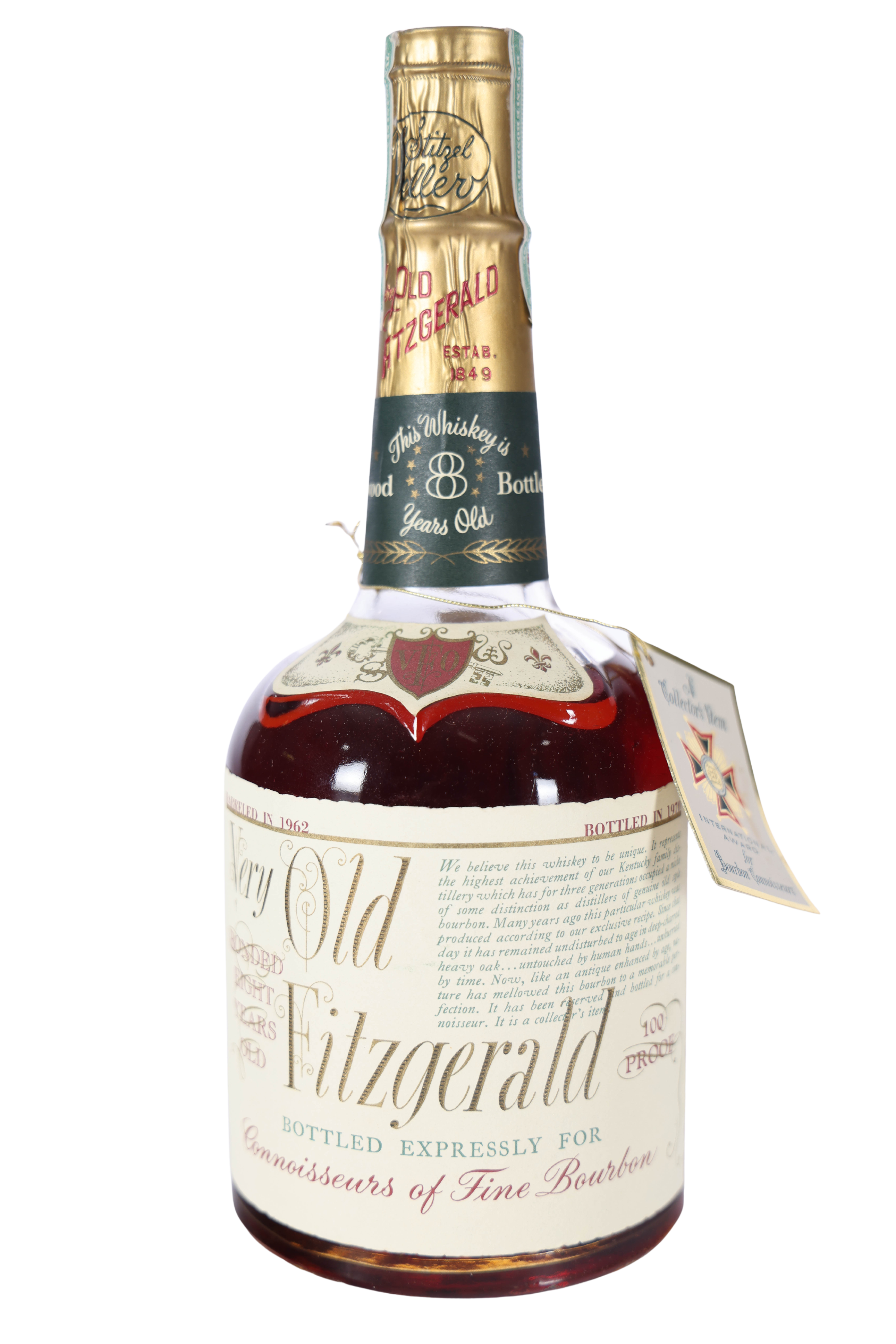 Very Old Fitzgerald 8 Year Bottled in Bond 1962-1970 (4/5 Quart